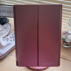 Easehold Pink Tri-Fold Vanity Mirror